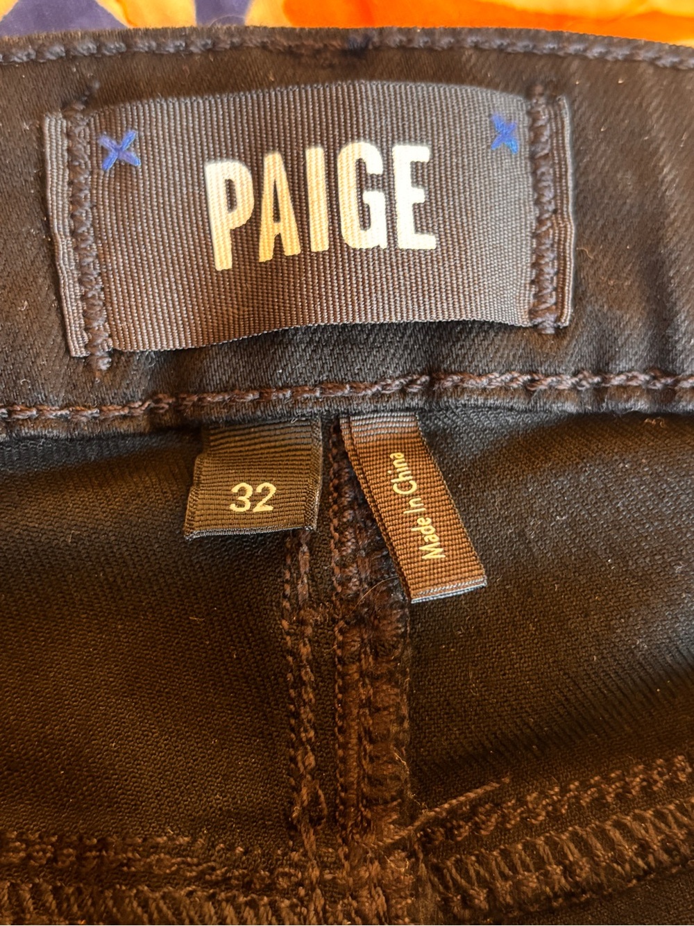 PAIGE Black High Rise Coated Flare Jeans NWT Waist 36 - Picture 11 of 14